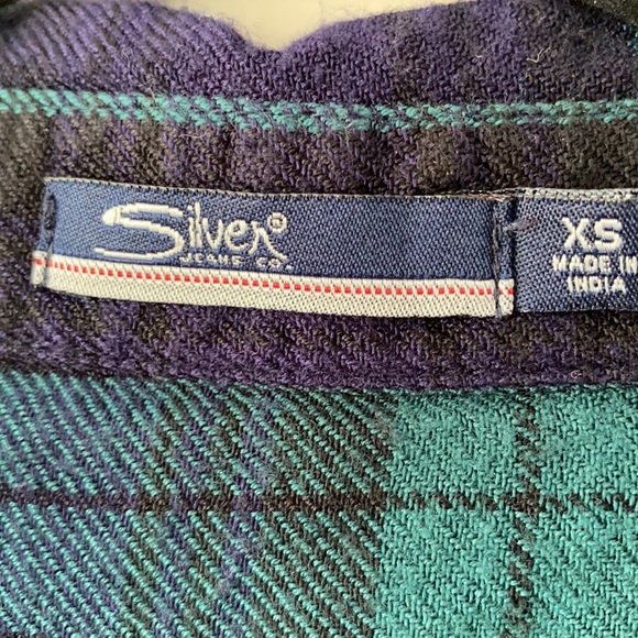 Silver Jeans Co. Hi-lo Flannel Button Down Shirt - Picture 8 of 9